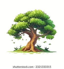 Abstract Tree Design Element on white background