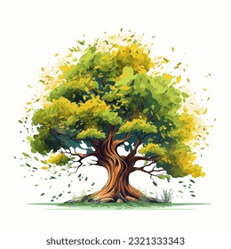 Abstract Tree Design Element on white background