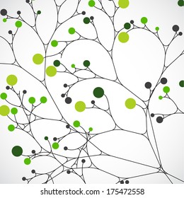 Abstract tree. Ecology background