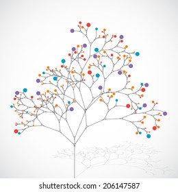 Abstract tree. Ecology background