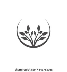 Herb Icon Logo Vector Symbol Organic Stock Vector (Royalty Free) 1227431635