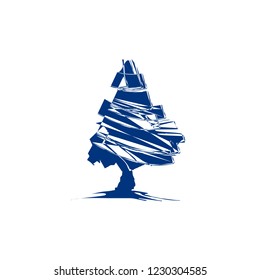 abstract tree for financial icon purpose