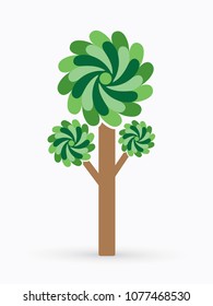 Abstract Tree graphic vector