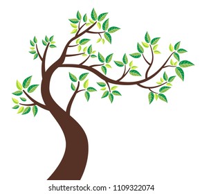 Abstract Tree graphic vector