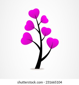 abstract tree heart
