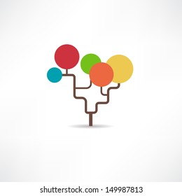 Abstract tree icon