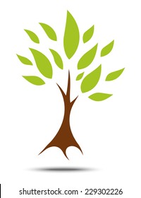 Abstract tree icon 