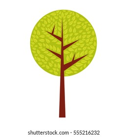 abstract tree icon image vector illustration design 
