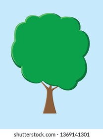 Abstract tree icon isolated on a white background
