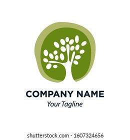 Abstract Tree Icon Vector Logo Template, EPS 10.