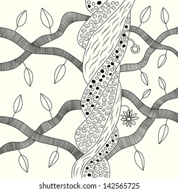 Abstract tree illustration.