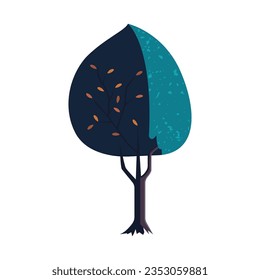 Abstract tree image. illustrator vector.