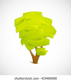 Abstract Tree  isolated on a white background