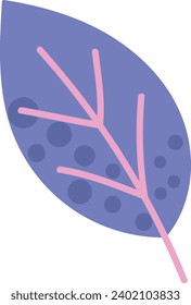 Abstract Tree Leaf Vector Illustration
