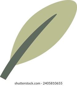 Abstract Tree Leaf Vector Illustration