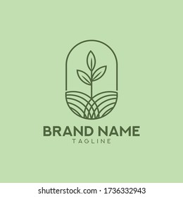 abstract tree logo, beauty logo, cafe logo