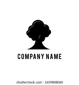 Abstract tree logo, for companies and all needs. flat design style. vector illustration