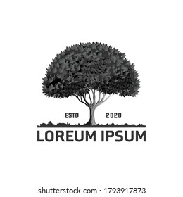 Abstract  tree logo design. EPS 10