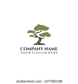 Abstract Tree Logo design inspiration. logo design template.