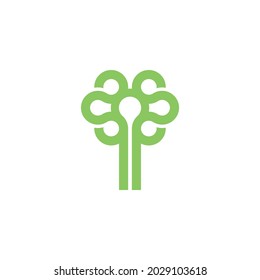 Abstract tree logo design inspiration vector template