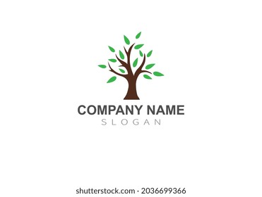 Abstract tree logo design, root vector. Tree of life logo design inspiration isolated on white background