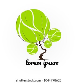 Abstract Tree Logo Design Vector. 