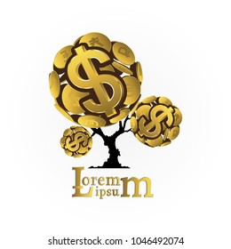 Abstract Tree Logo Design Vector. 