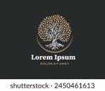 Abstract tree logo icon. Universal creative tree logotype. Vector tree of life symbol.