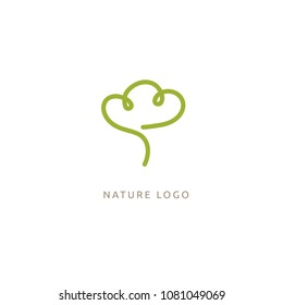 Abstract tree logo icon vector design. Landscape design, garden, Plant, nature and ecology vector logo. Vector illustration, Graphic Design Editable Design. Tree, fir-tree, wood oakweb icon.