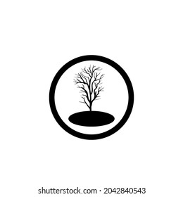 Abstract tree logo icon vector design. Landscape, garden, plant, nature and ecology logo vector design. Ecology Happy life Logotype concept icon. Vector illustration, Graphic Design editable Des