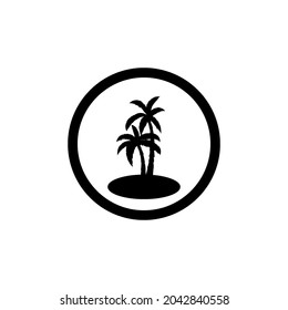 Abstract tree logo icon vector design. Landscape, garden, plant, nature and ecology logo vector design. Ecology Happy life Logotype concept icon. Vector illustration, Graphic Design editable Des