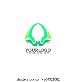 Abstract tree logo. Root of the tree vector illustration. People logo, family logo, green eco logo,Vector identity template