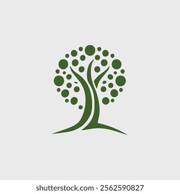 Abstract tree logo for sale.