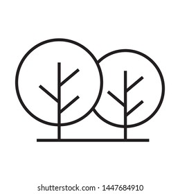 Abstract tree logo template vector lawn icon design