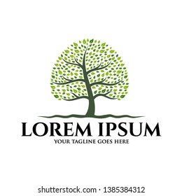 Abstract Tree Logo Vector Design