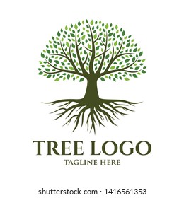 Abstract Tree Logo Vector Illustration Design