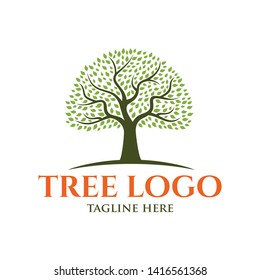 Abstract Tree Logo Vector Illustration Design