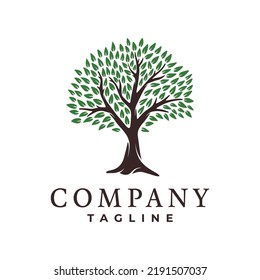 abstract tree logo vector illustration