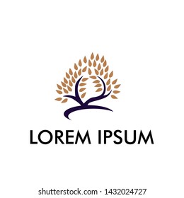 Abstract Tree Logo Vector, symbol of nature and environment for ecological forest and park company