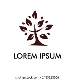 Abstract Tree Logo Vector, symbol of nature and environment for ecological forest and park company