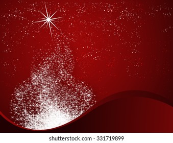 Abstract tree made of stars