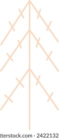 Abstract Tree Plant Vector Illustration