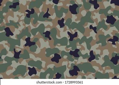 Abstract Tree Print. Green Camo Paint. Army Dirty Grunge. Fabric Beige Texture. Brown Vector Pattern. Woodland Vector Camoflage. Digital Urban Camouflage Seamless Brush. Modern Military Camouflage.