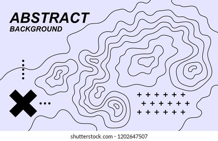 Abstract tree rings digital poster. Vector graphic geometric elements.