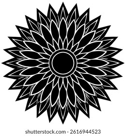 Abstract tree rings illustration in black and white isolated on white

