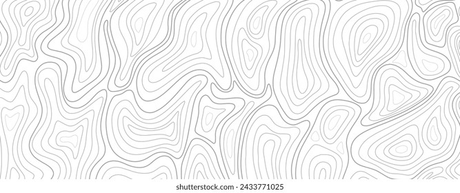 Abstract tree rings. Vector topographic map concept.