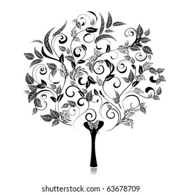 Abstract tree romantic fancy