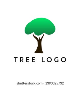 abstract tree and roots logo vector illustration, unique symbol suitable for branding