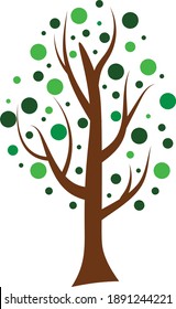 abstract tree with round leaves
