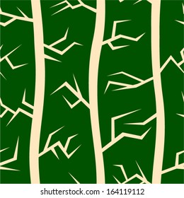 Abstract tree seamless pattern.
